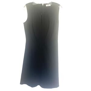 Calvin Klein Little Black Dress Dress 10 Classic Sheath Cocktails Back Zip Party